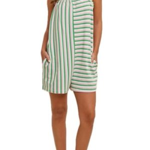 Immymart Multi-Striped Knit Romper