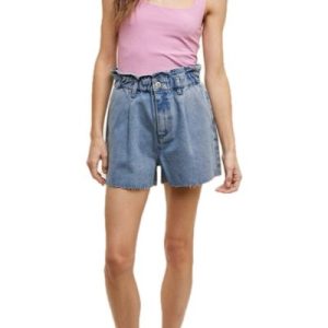 Paper bag Denim Shorts