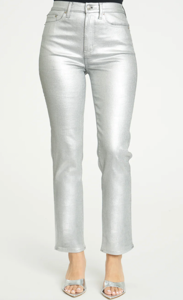 Immymart Pants Slim Jean Silver